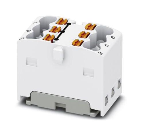 PTFIX 6X1,5 WH TB, POWER DISTRIBUTION, 6P, 14AWG, WHT PHOENIX CONTACT