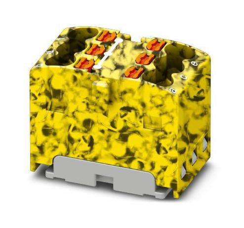 PTFIX 6X1,5-FE TB, POWER DISTRIBUTION, 6P, 14AWG, B/Y PHOENIX CONTACT