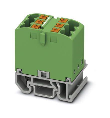 PTFIX 6X2,5-NS15A GN TB, POWER DISTRIBUTION, 6P, 12AWG, GRN PHOENIX CONTACT