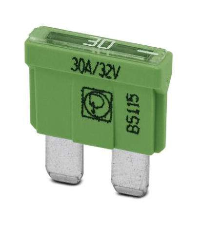 SI FORM C  30 A DIN 72581 AUTOMOTIVE FUSE, FLAT TYPE C, 30A, 24VDC PHOENIX CONTACT
