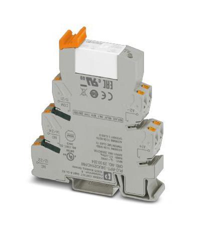 PLC-RPT- 24UC/21HC/RW POWER RELAY, SPDT, 24VDC, 10A, DIN RAIL PHOENIX CONTACT