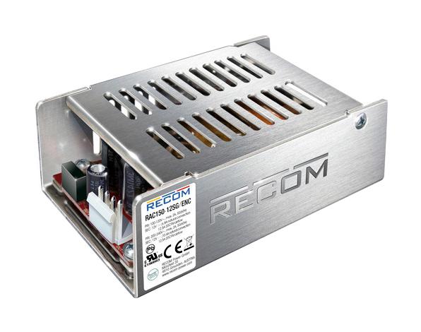 RAC150-12SG/ENC POWER SUPPLY, AC-DC, 12V, 12.5 RECOM POWER