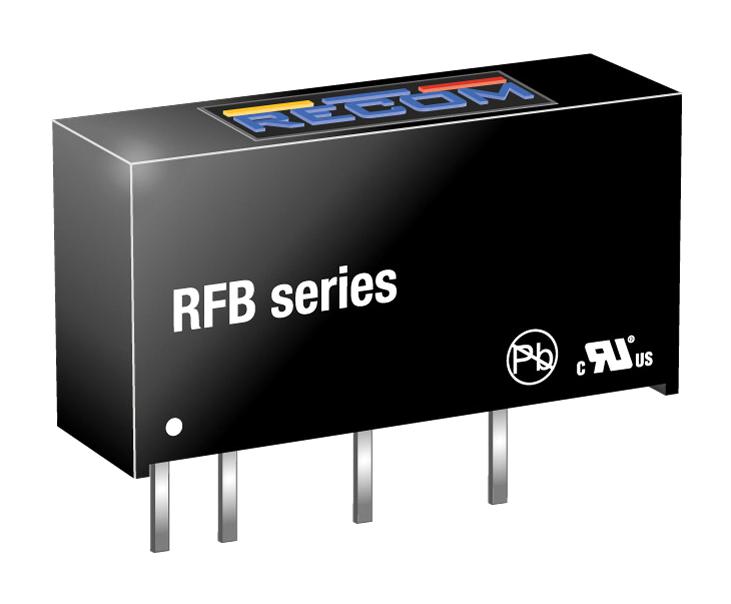 RFB-0505S DC-DC CONVERTER, 5V, 0.2A RECOM POWER