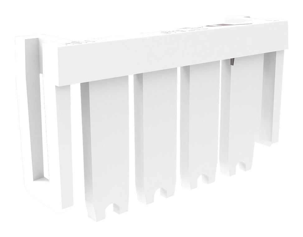 207845-0002 TPA RETAINER, 2 POS, PA66, WHITE MOLEX