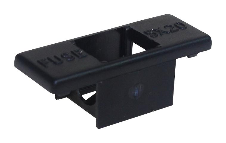 CFH14HB PCB FUSE CARRIER COVER, 5X20MM, PA, BLK CAMDENBOSS