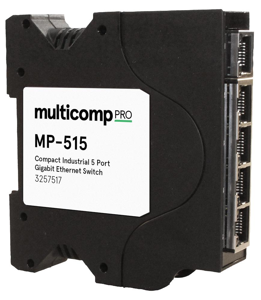 MP-515 GIGABIT ETHERNET SW, 5PORT, DIN RAIL MULTICOMP PRO