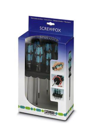 SF-SL/PH SET SCREWDRIVER SET, SLOTTED/PHILLIPS, 6PC PHOENIX CONTACT