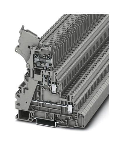 UT 4-L/HESI (5X20) GY FUSE MODULAR TB, 4WAY, 10AWG, GREY PHOENIX CONTACT