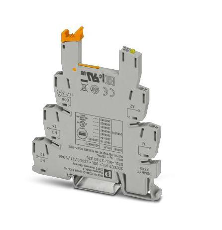 PLC-BSC-230UC/21/SO46 RELAY SOCKET, 230VAC, DIN RAIL PHOENIX CONTACT