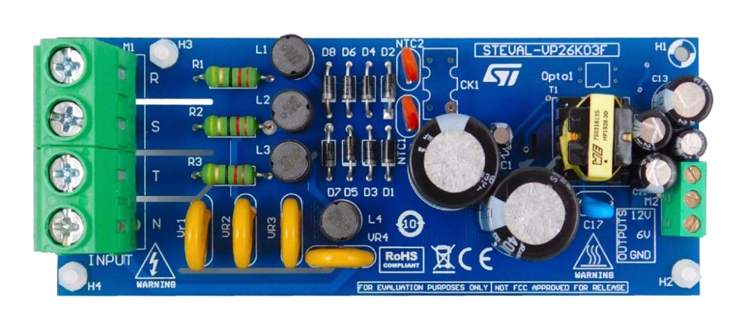 STEVAL-VP26K03F EVAL BOARD, ISOLATED FLYBACK CONVERTER STMICROELECTRONICS