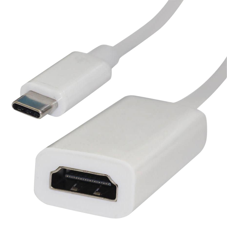 2496CHA CONVERTER, USB TYPE C/ HDMI F, WHITE VIDEK