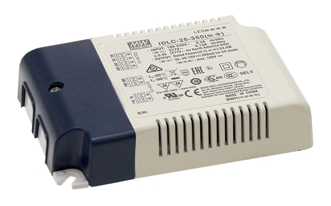 IDLC-25-700 LED DRIVER, AC/DC, CONST CURRENT, 25.2W MEAN WELL
