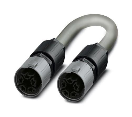 QPD 5P/ 1,0-PVC/5P 5X2,5 BK CIR CABLE, QUICKON-QUICKON, 4+PE, 1M/BLK PHOENIX CONTACT