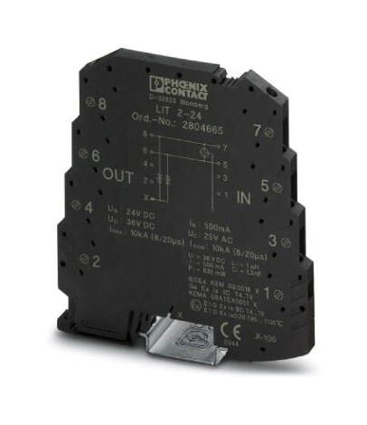 LIT 2-24 SURGE PROTECTOR, 100NS, 10KA PHOENIX CONTACT