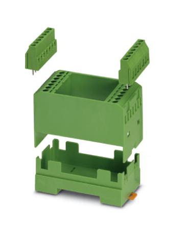 EMG 37-LG/SET ELECTRONIC HOUSING SET, 14POS, PC, GREEN PHOENIX CONTACT