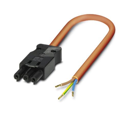 PLD E 608-CA-3,0/FS AM CBL ASSY, POWER RCP-FREE END, 3M,ORANGE PHOENIX CONTACT