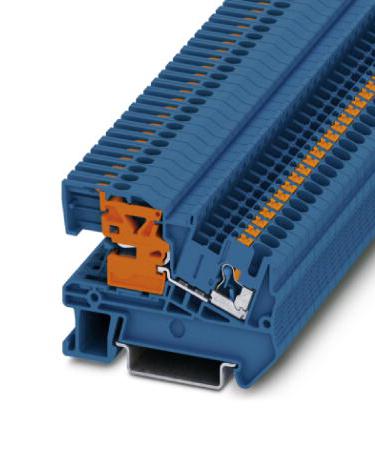 PTN 2,5 DIN RAIL TB, PUSH IN, 2POS, 26-12AWG PHOENIX CONTACT
