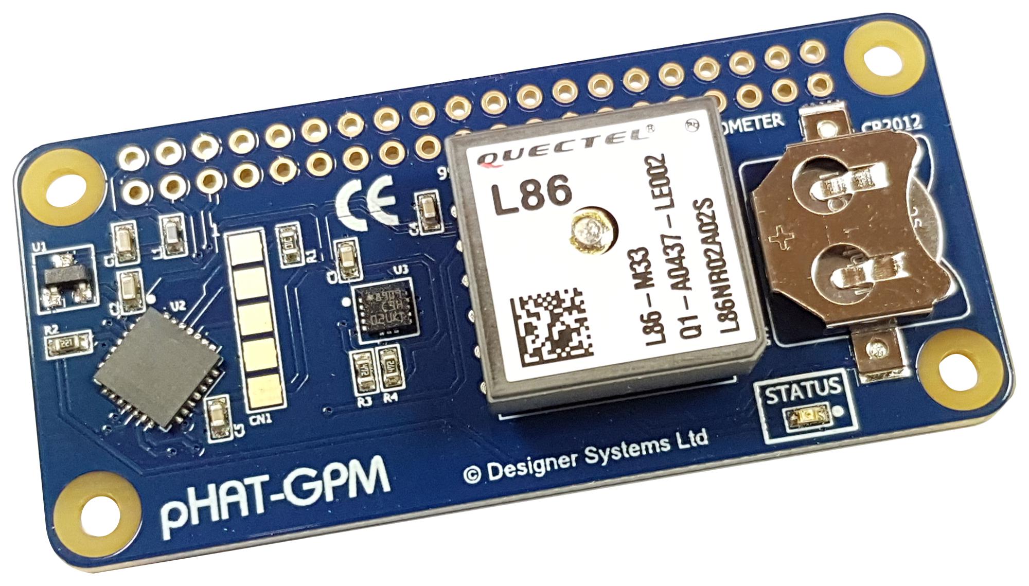 PHAT-GPM GPS MODULE, RASPBERRY PI DESIGNER SYSTEMS