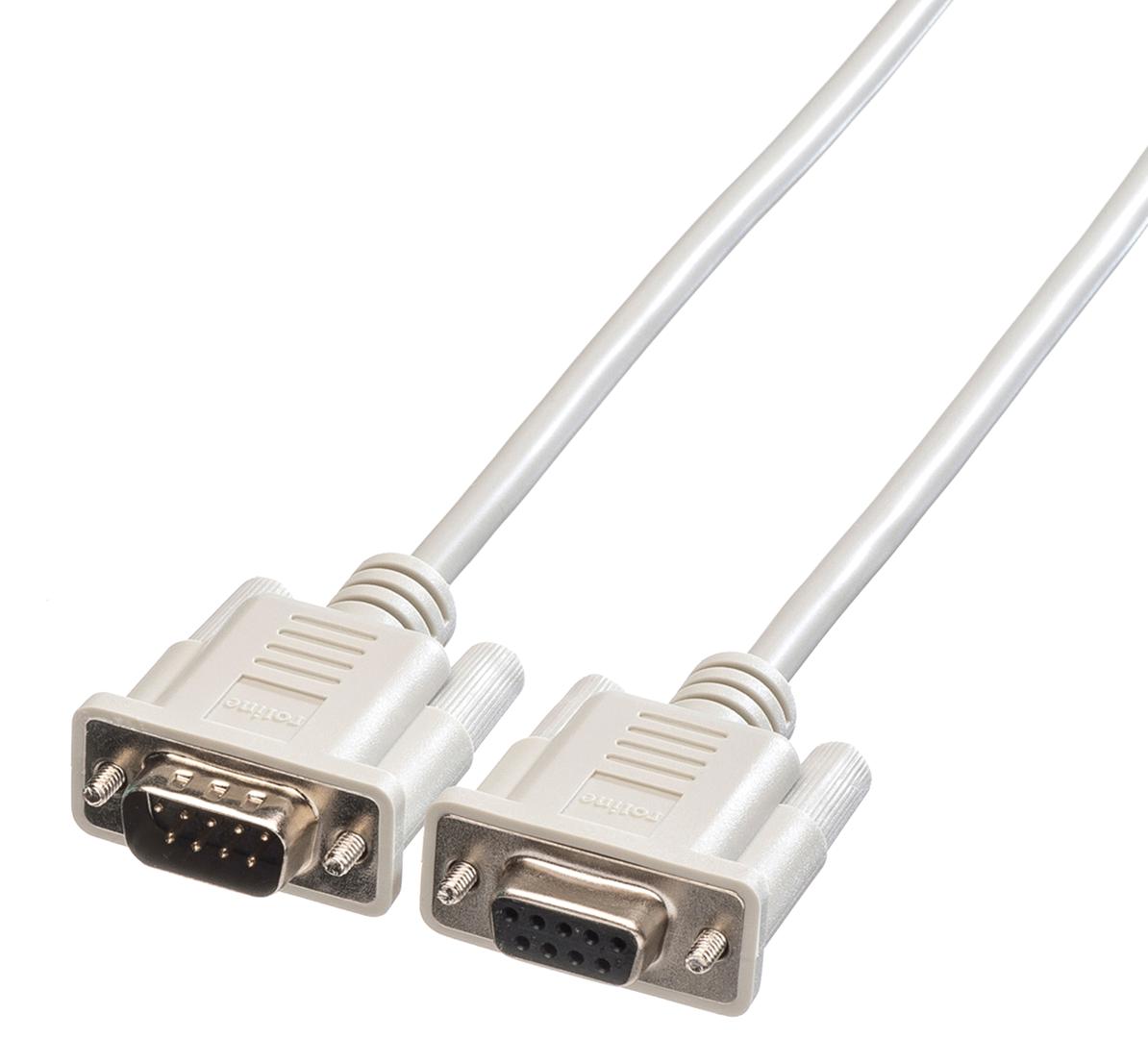 11.01.6290 COMP CABLE, DB9 PLUG-DB9 SOCKET, 10M ROLINE