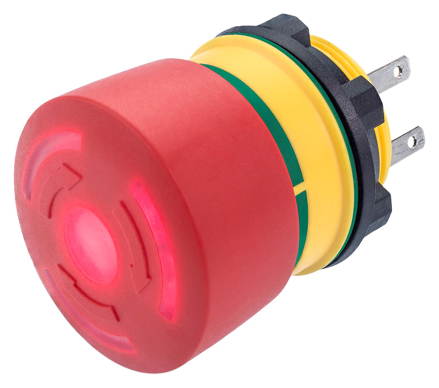 84-5331.2B20 E-STOP SWIT, SPST-NO/NC, 3A, 120V, PANEL EAO