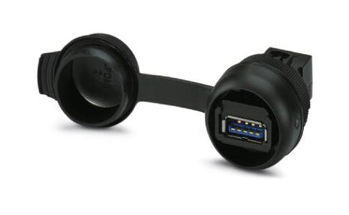 SI-RND-U1A IN-LINE ADAPT, RCPT TO RCPT, USB, 4WAYS PHOENIX CONTACT