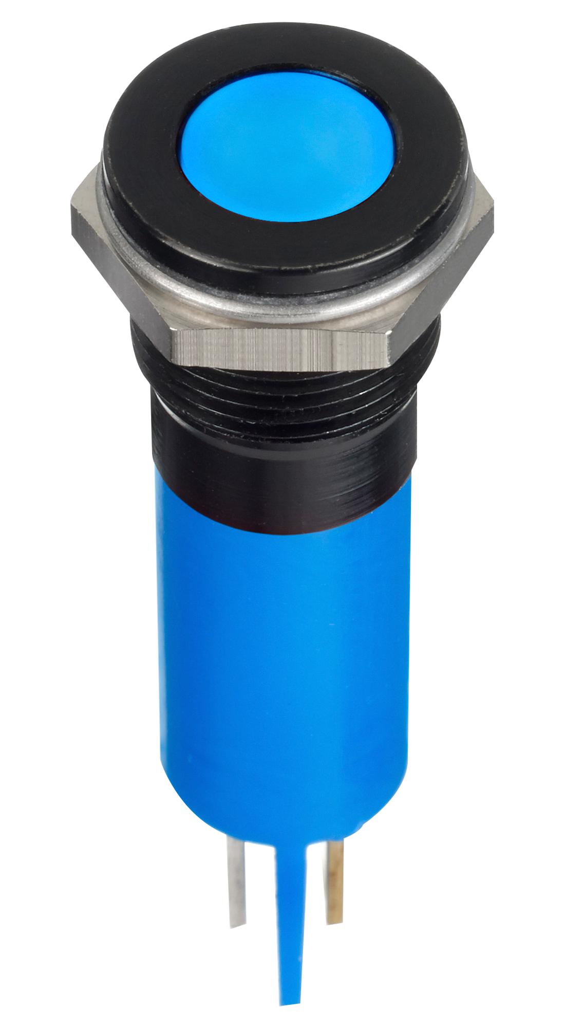 Q12F1BXXB12E LED PANEL INDICATOR, BLUE, 12MM, 12VDC APEM