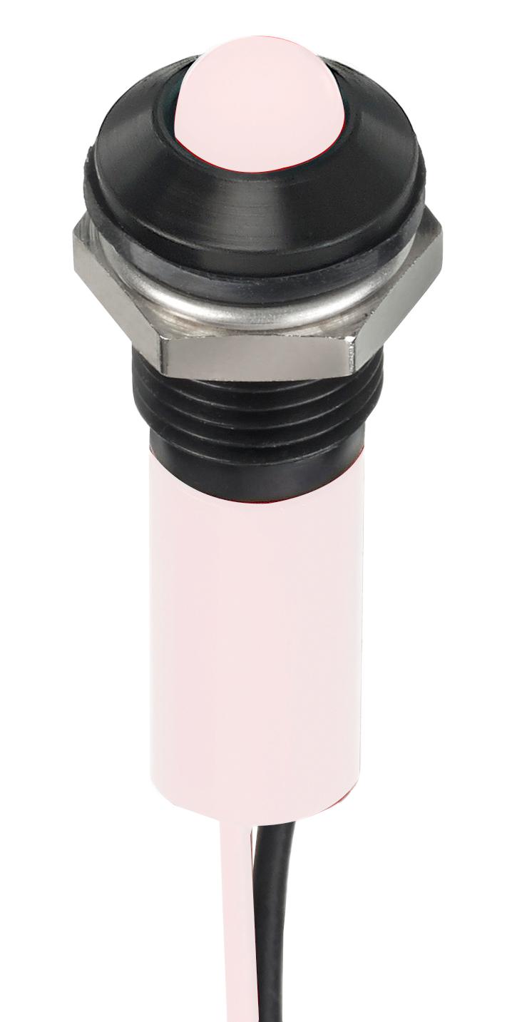 Q8P3BXXW02E LED PANEL INDICATOR, WHITE, 8MM, 3.3V APEM