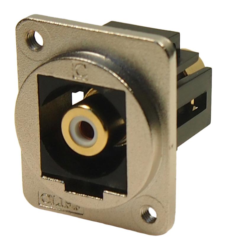 CP30231M3 AUDIO ADAPTER, RCA PLUG-PLUG, METAL, WHT CLIFF ELECTRONIC COMPONENTS