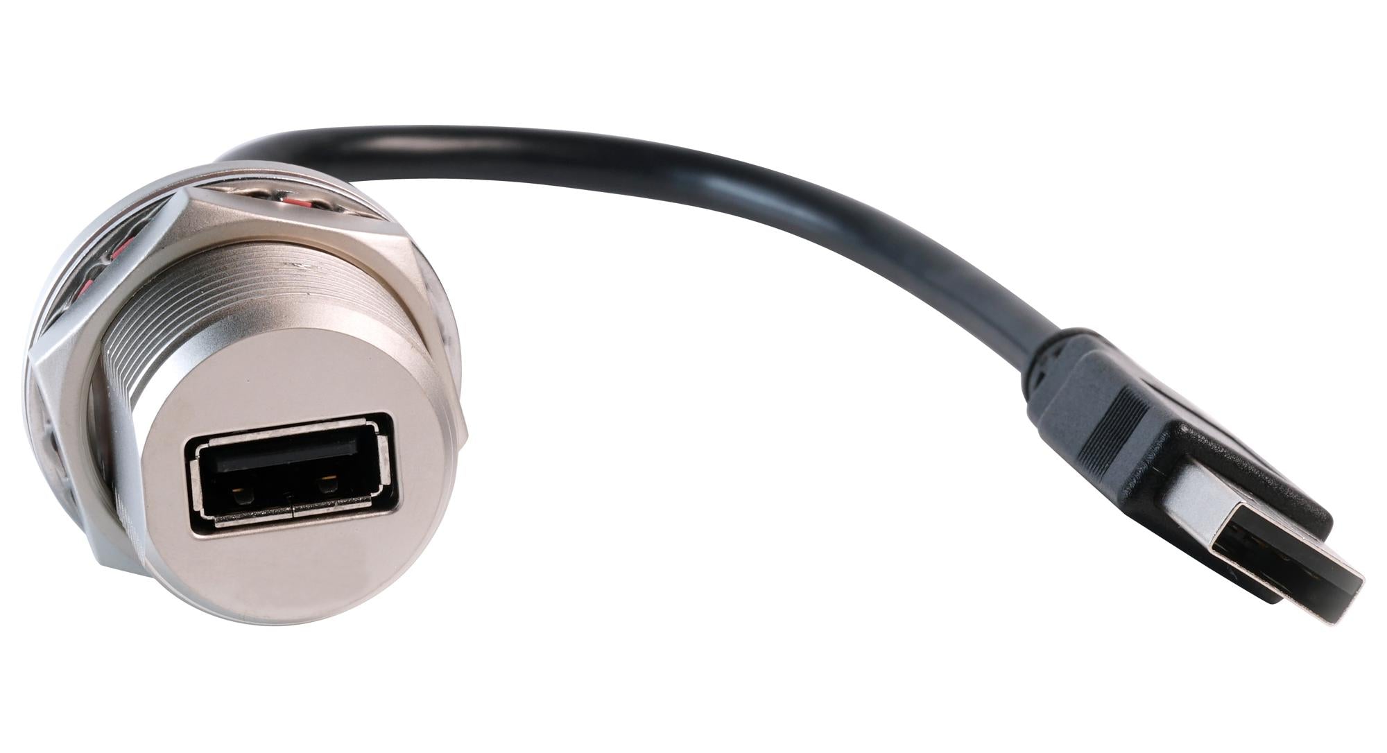 MP002427 USB CABLE, C4 A PLUG-A RCPT, 200MM MULTICOMP PRO