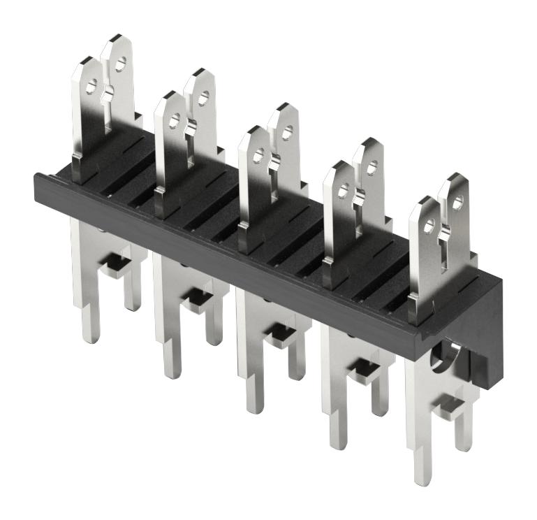 638307222002 CONN, HEADER, STAMPED TAB, 2P, 7.62MM WURTH ELEKTRONIK