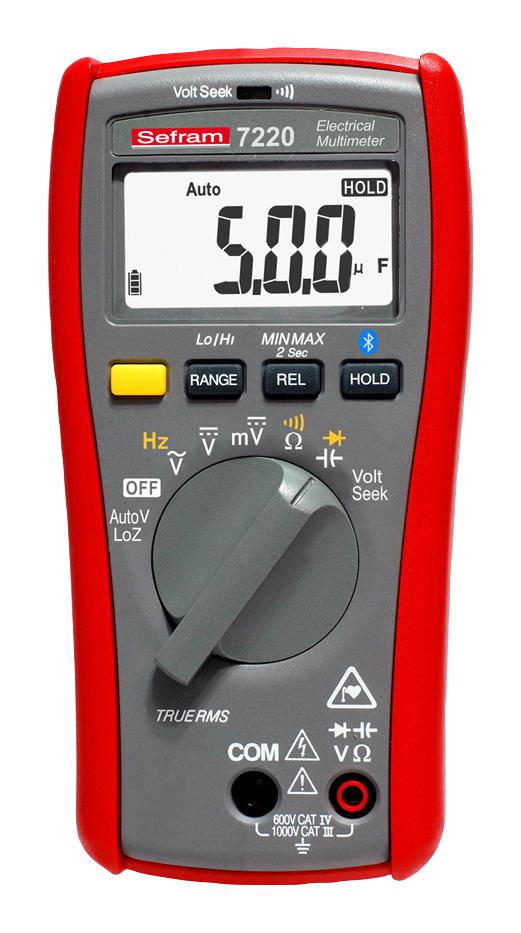 SEFRAM7220 DMM, TRMS, BLUETOOTH, 6000COUNT SEFRAM