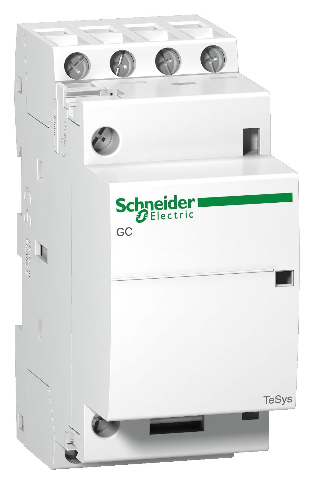GC2504M5 CONTACTOR, 4PST-NC, 240VAC, DIN RAIL SCHNEIDER ELECTRIC