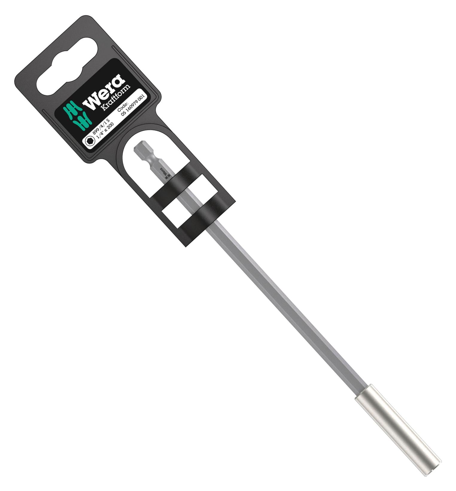 899/4/1 S 1/4" X 200 MM HEX BIT HOLDER, 1/4", 200MM WERA