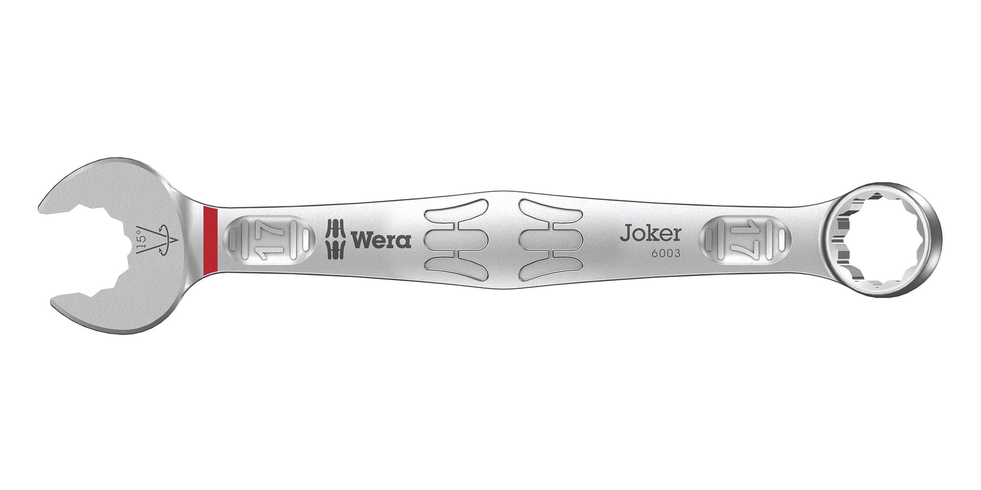 6003 JOKER 17 JOKER RING SPANNER, 17MM, 190MM WERA