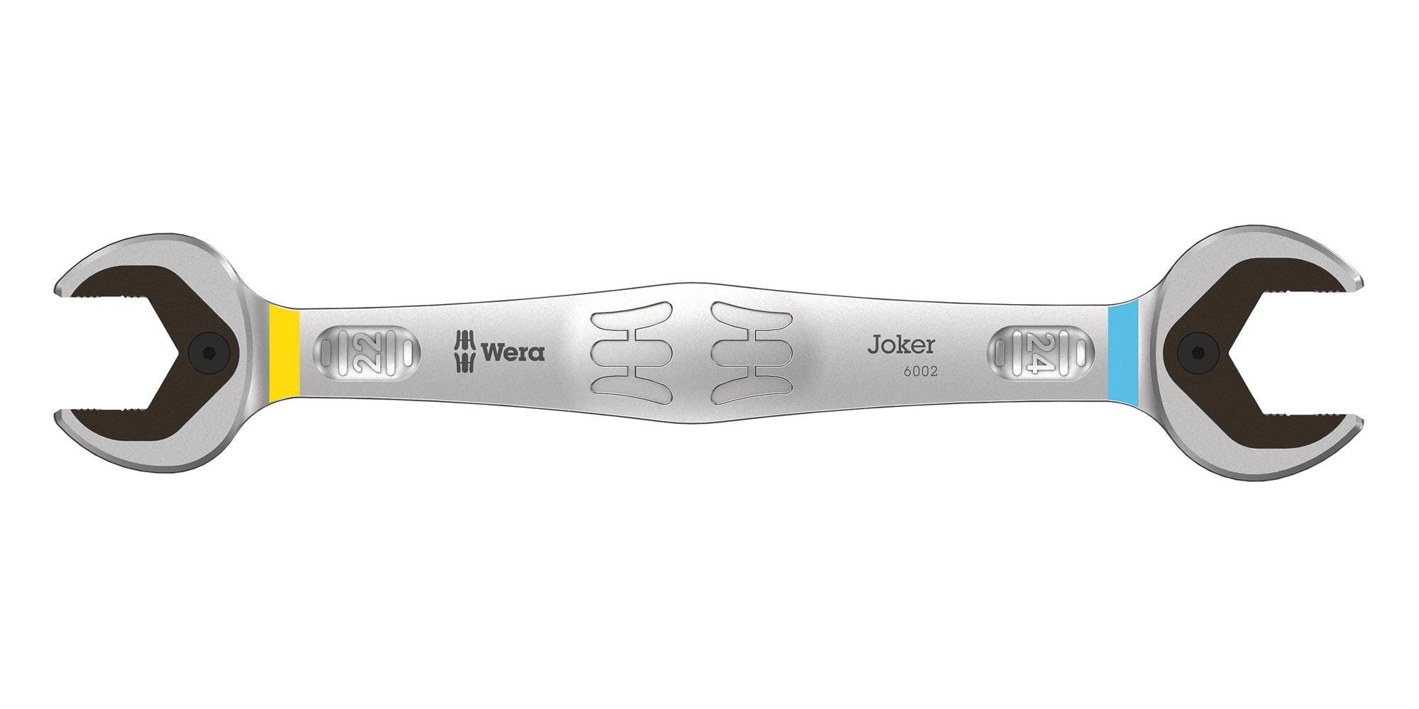 6002 JOKER 22 + 24 DOUBLE OPEN-ENDED WRENCH, 24MM/L-260.5MM WERA