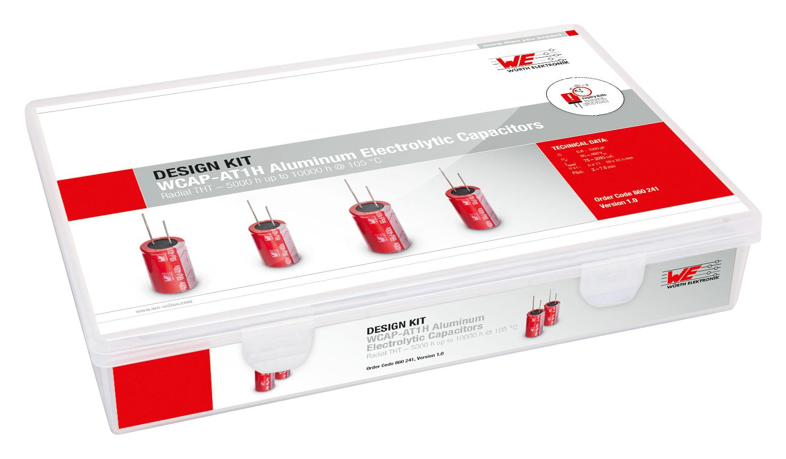 860241 ALUMINUM ELECTROLYTIC CAP DESIGN KIT WURTH ELEKTRONIK