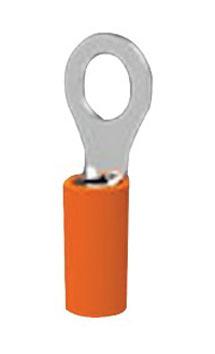 321898 TERMINAL, RING TONGUE, #10, 16AWG, ORG AMP - TE CONNECTIVITY