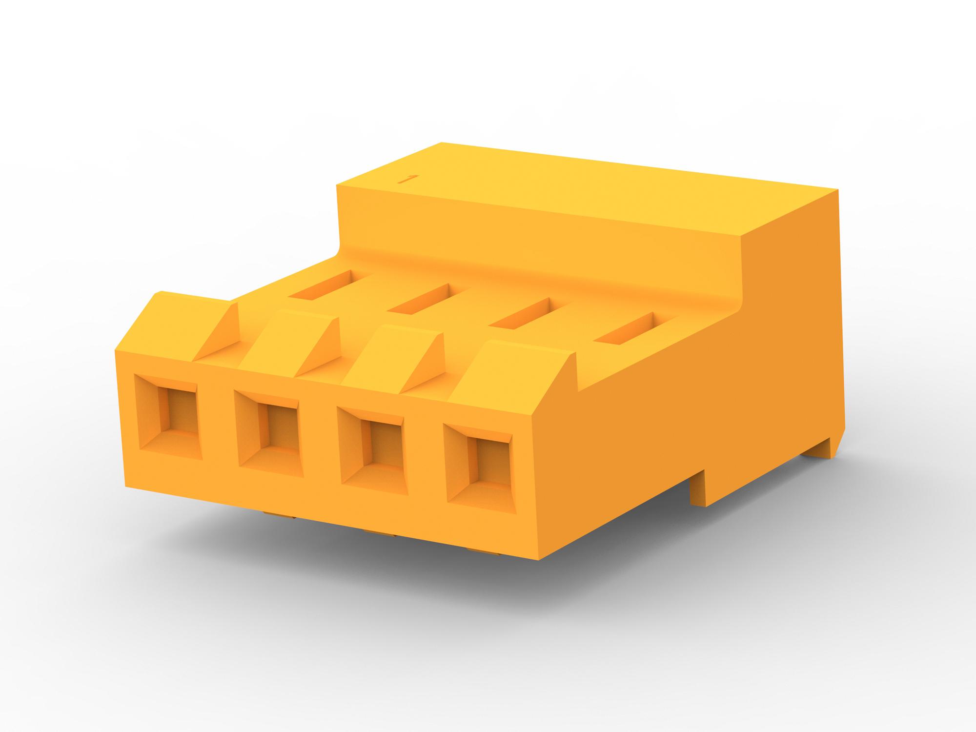 3-641217-4 WTB CONN, RCPT, 4POS, 1ROW, 3.96MM AMP - TE CONNECTIVITY