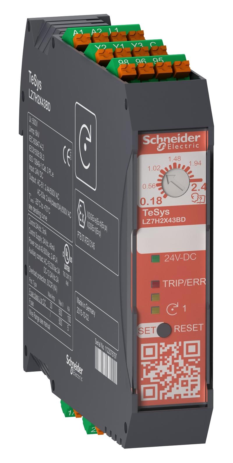 LZ7H2X43BD TESYS H STO 2.4A 24VDC PUSH SCHNEIDER ELECTRIC