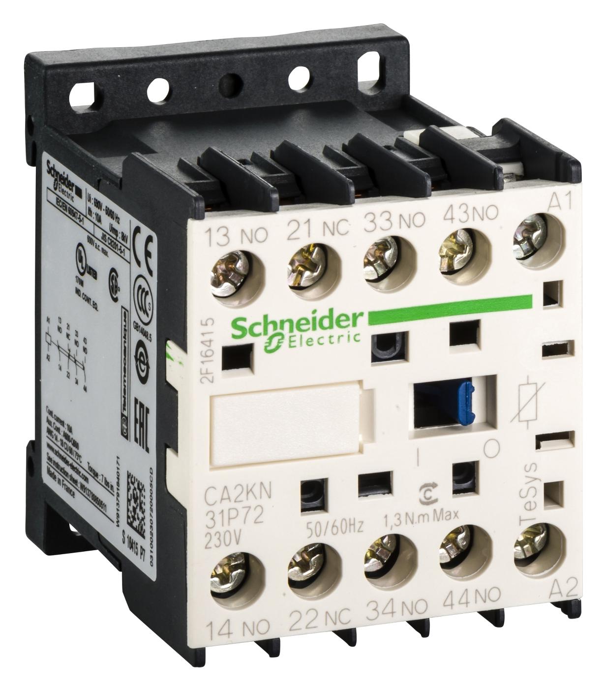 CA2KN31P72 CONTROL RELAY 3NO 1NC CONTACTS SCHNEIDER ELECTRIC