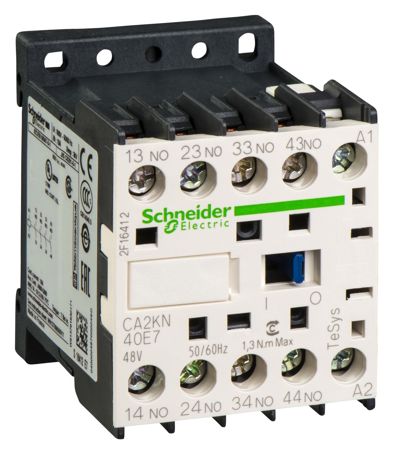 CA2KN40E7 CONTROL RELAY 4NO CONTACTS SCHNEIDER ELECTRIC