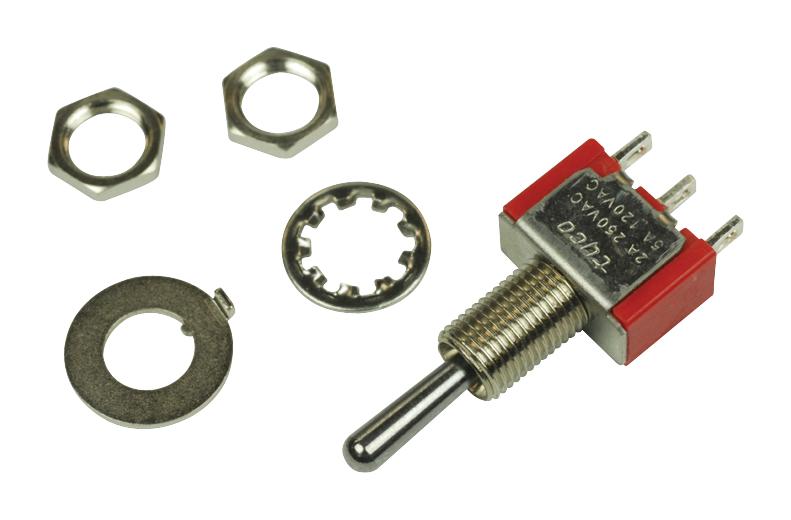 1-1825137-6 TOGGLE SWITCH, SPDT, 5A, 120V ALCOSWITCH - TE CONNECTIVITY