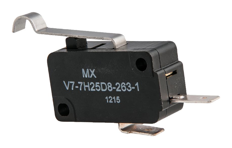 V7-7H25D8-263-1 MICROSWITCH, SPST, ROLLER LEVER, QC HONEYWELL