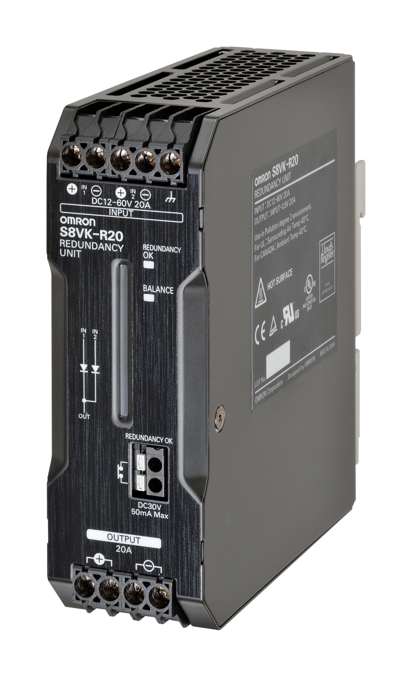 S8VK-R20 REDUNDANCY UNIT, 20A, SMPS OMRON
