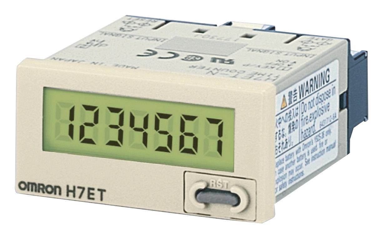 H7ET-NV1 TOTALIZER, 0S-9999H59.9MIN, 7DIGIT, 30V OMRON
