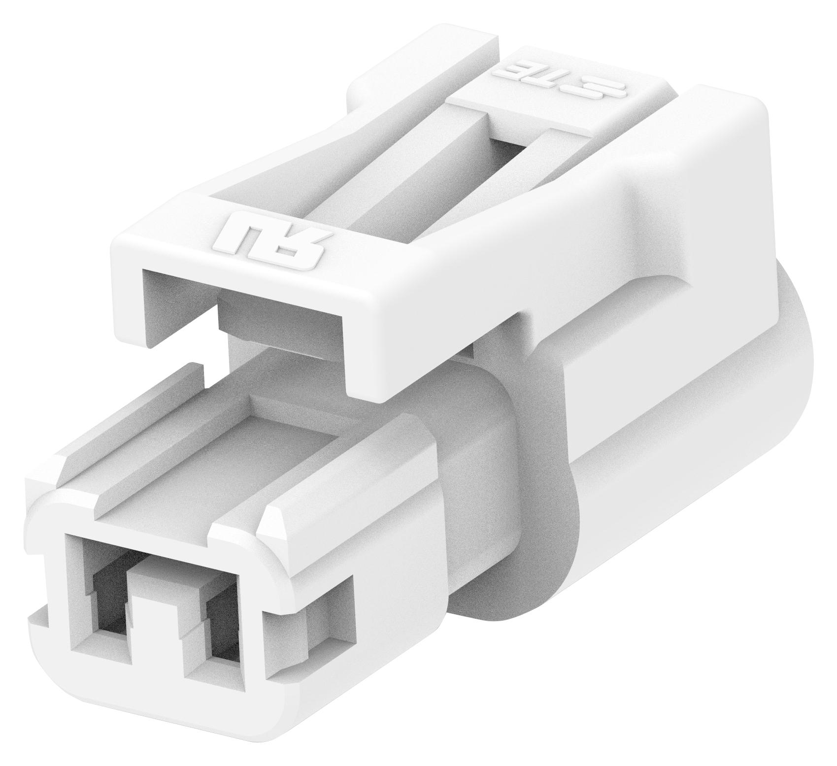 2321918-2 CONNECTOR HOUSING, PLUG, 2POS, 1ROW TE CONNECTIVITY
