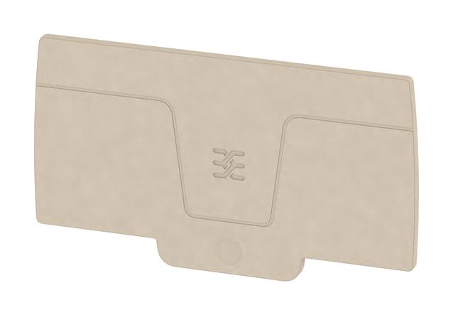 2490380000 END PLATE, 78.83MM, DARK BEIGE WEIDMULLER