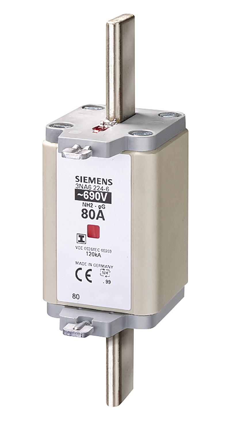3NA6230-6 HRC FUSE, 100A, 690VAC, 440VDC, BLADE SIEMENS