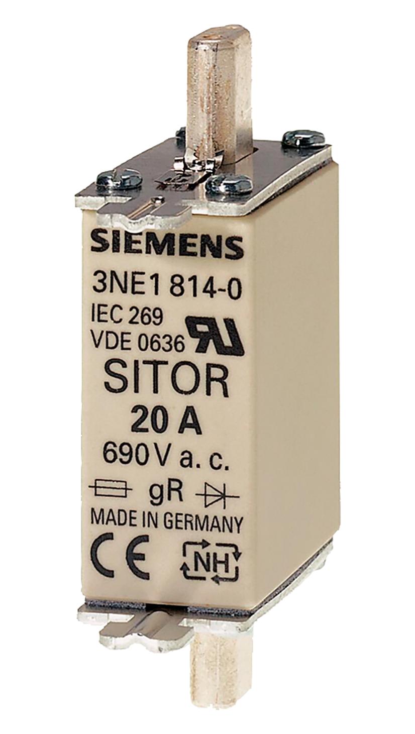 3NE1802-0 HRC FUSE, 40A, 690VAC, 250VDC, BLADE SIEMENS