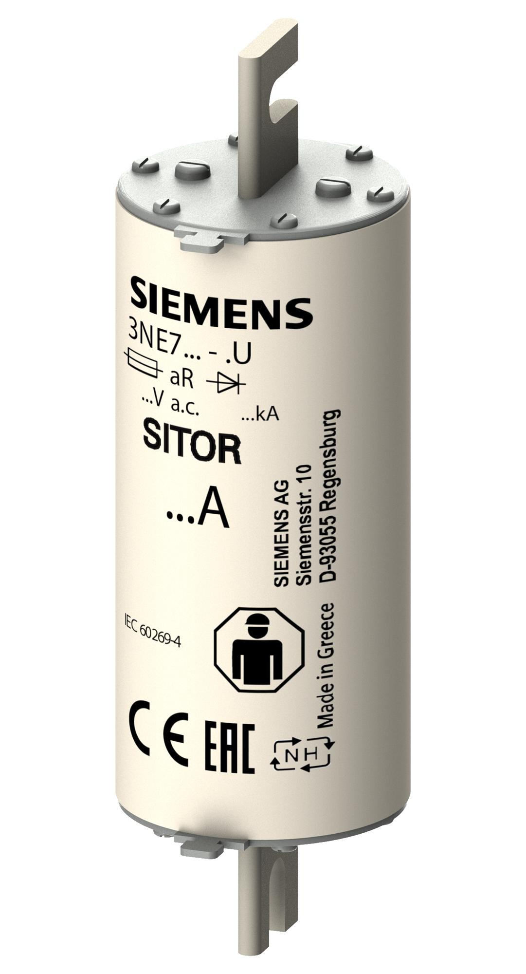 3NE7648-1U HRC FUSE, 525A, 2KVAC, 440VDC, BLADE TAG SIEMENS